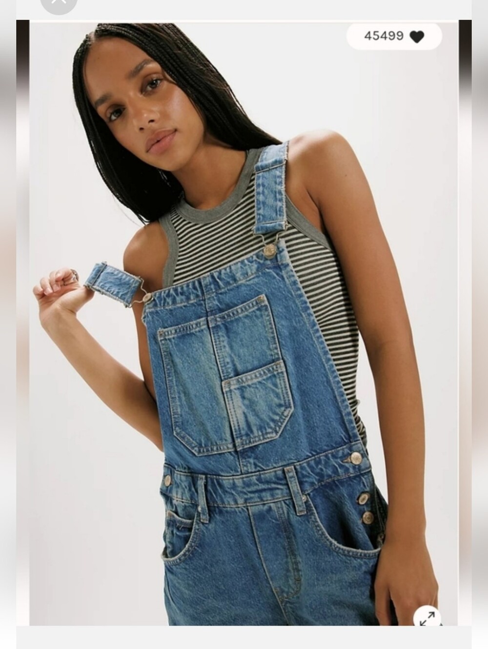 NWOT We The Free Good Luck Barrel Overalls ~Ultra Light Beam